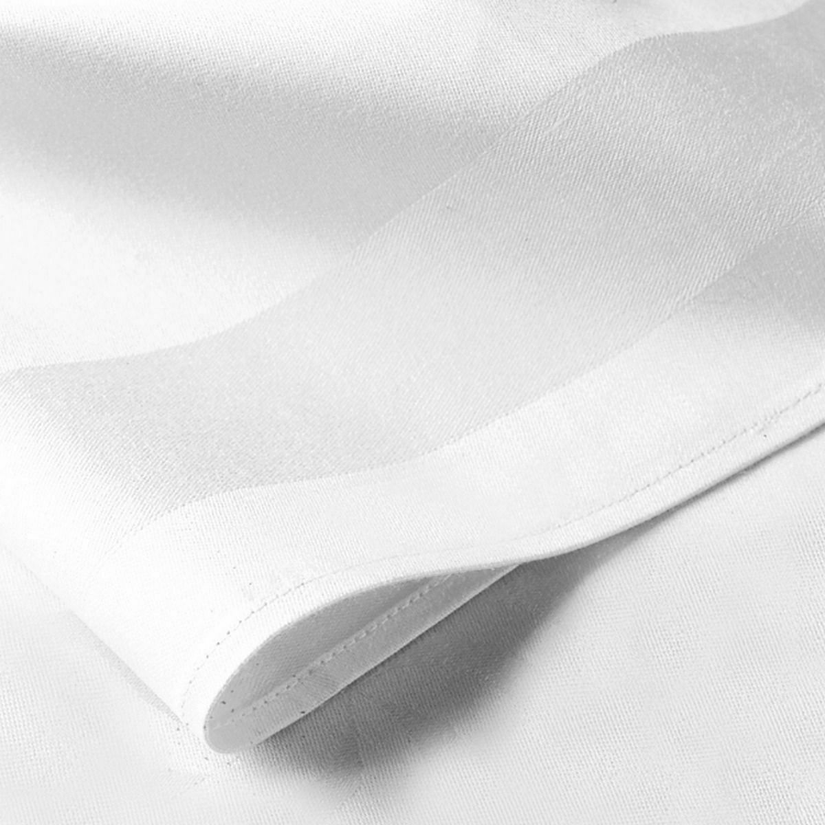 100% Cotton Restaraunt Quality White Satin Band Napkins 22X22" image 0