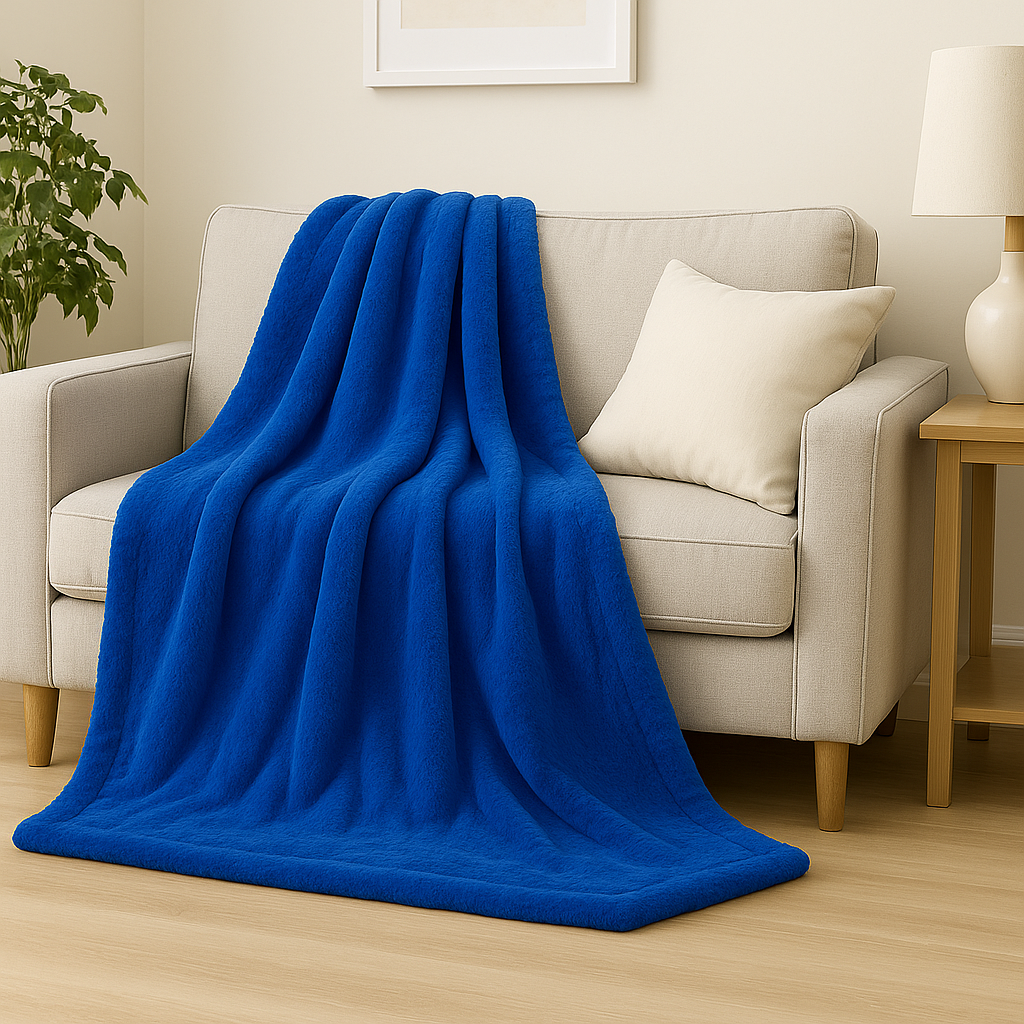 Super Soft Faux Fur Fleece Throw – Ultra Warm Mink Sofa & Bed Blanket – Available in Single, Double & King Sizes