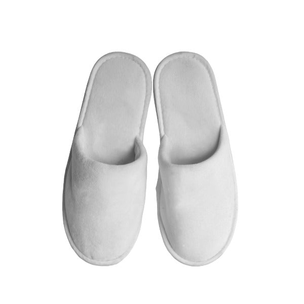 Closed Toe Terry Slippers – Hotel & Spa Quality – Ultra Soft, Absorbent & Non-Slip