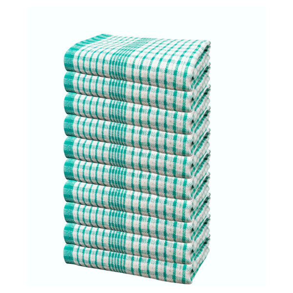 100% Cotton Wonderdry Tea Towels – Ultra Absorbent, Quick-Drying & Durable – Available in Green, Red & Blue (Packs of 2, 5 & 10)