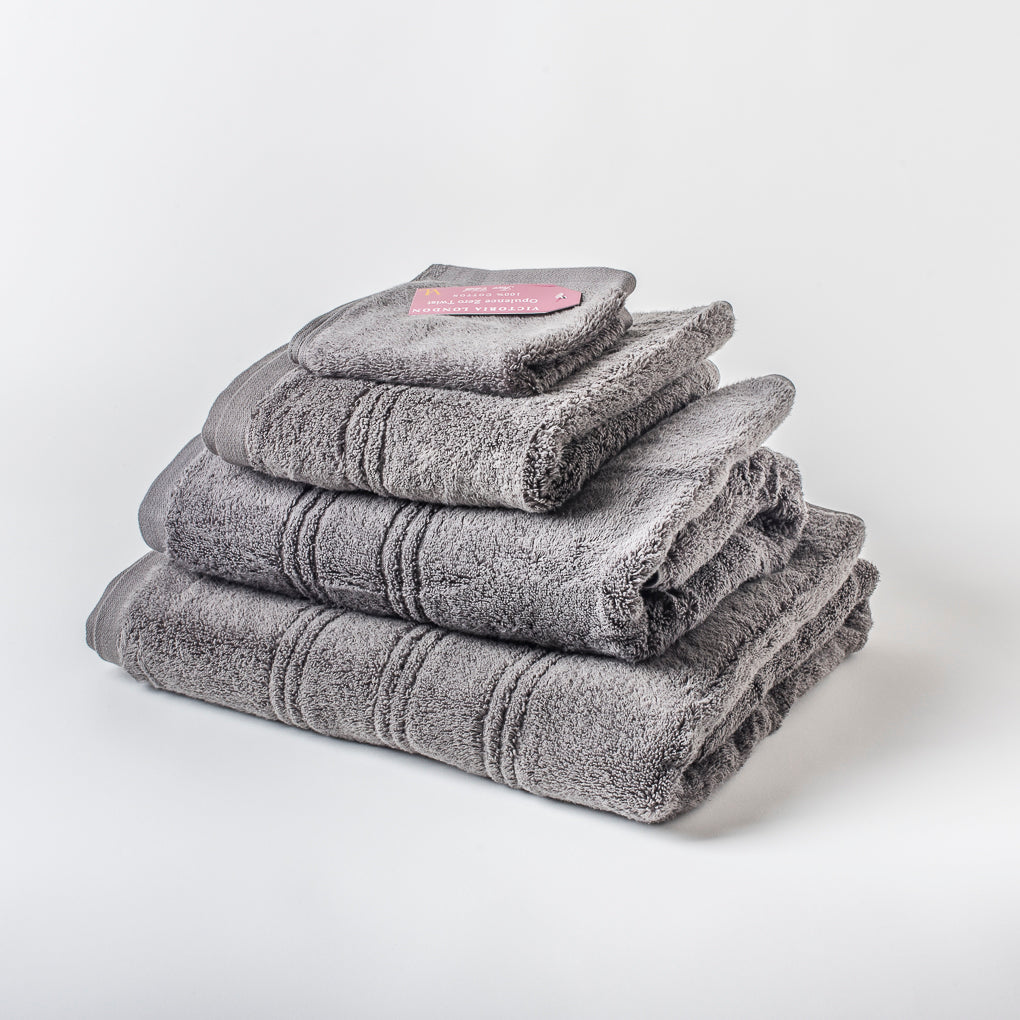 100% Cotton Opulence Zero Twist Premium Towels (Range of Sizes &amp; Colours) - Hand Towel (50x90cm), Charcoal Grey image