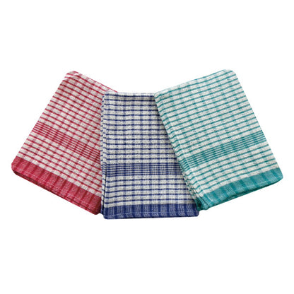 100% Cotton Wonderdry Tea Towels – Ultra Absorbent, Quick-Drying & Durable – Available in Green, Red & Blue (Packs of 2, 5 & 10)
