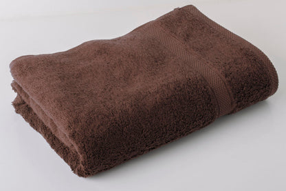 100% Cotton Luxury Combed Towels (Range of Sizes &amp; Colours) 600 GSM - Bath Towel (70x125cm), Chocolate image