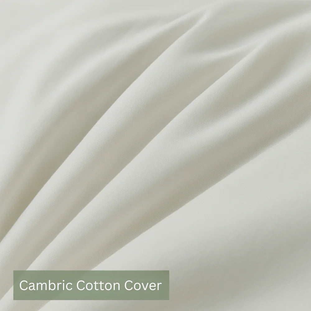 Duck Feather & Down Pillow Pair – Hotel Quality Luxury Comfort – 100% Cotton Cover – Soft & Supportive – Standard UK Size (Pair of 2)