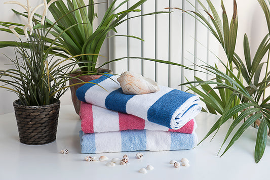 Chlorine Resistant Striped Pool Towels image 0