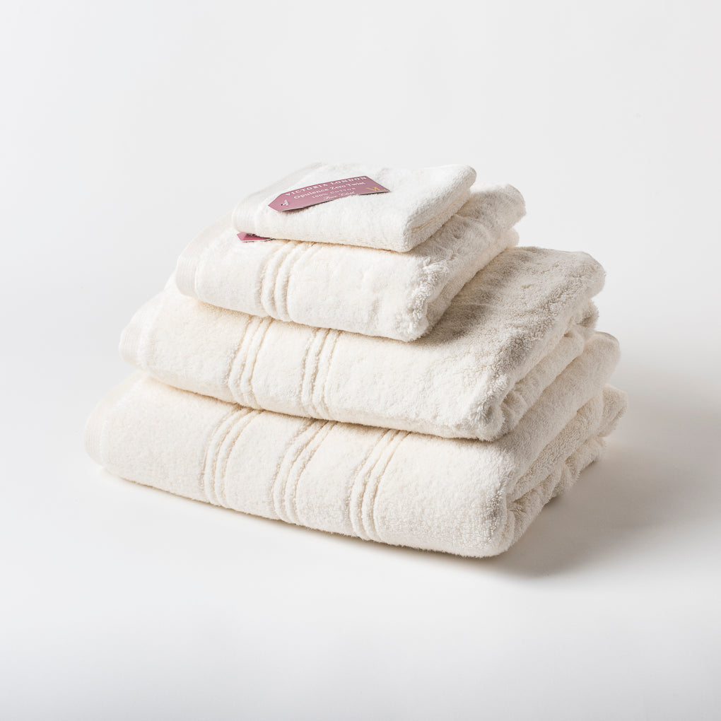 100% Cotton Opulence Zero Twist Premium Towels (Range of Sizes &amp; Colours) - Hand Towel (50x90cm), Cream image