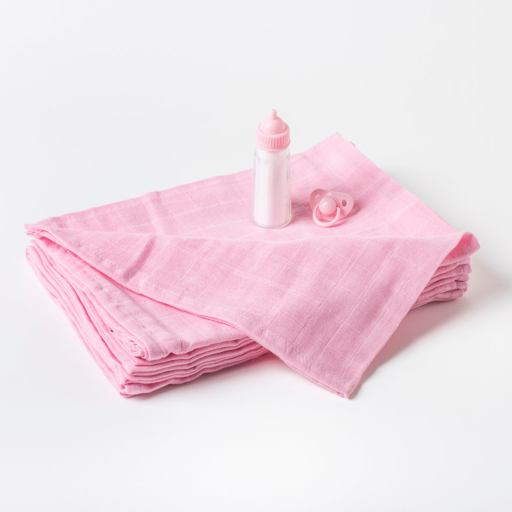 Premium Baby Cotton Muslin Cloths (x3 Colours) image 2