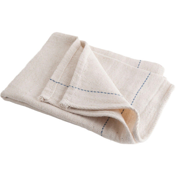 100% Cotton Oven Cloths – Heatproof Pot Holders with Blue Bar Border