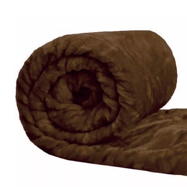 Super Soft Faux Fur Fleece Throw – Ultra Warm Mink Sofa & Bed Blanket – Available in Single, Double & King Sizes