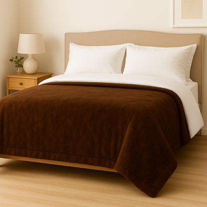 Super Soft Faux Fur Fleece Throw – Ultra Warm Mink Sofa & Bed Blanket – Available in Single, Double & King Sizes