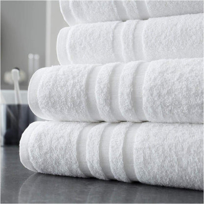 Luxury 100% Cotton Hotel-Quality Towels – 500 GSM – Ultra Soft & Highly Absorbent – Classic White