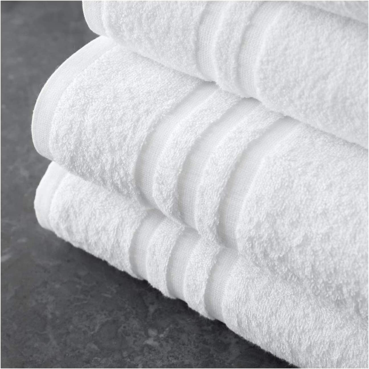 Luxury 100% Cotton Hotel-Quality Towels – 500 GSM – Ultra Soft & Highly Absorbent – Classic White