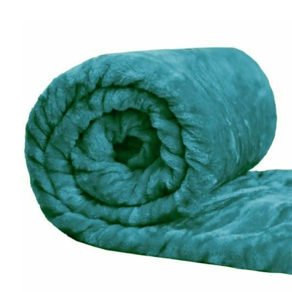 Super Soft Faux Fur Fleece Throw – Ultra Warm Mink Sofa & Bed Blanket – Available in Single, Double & King Sizes