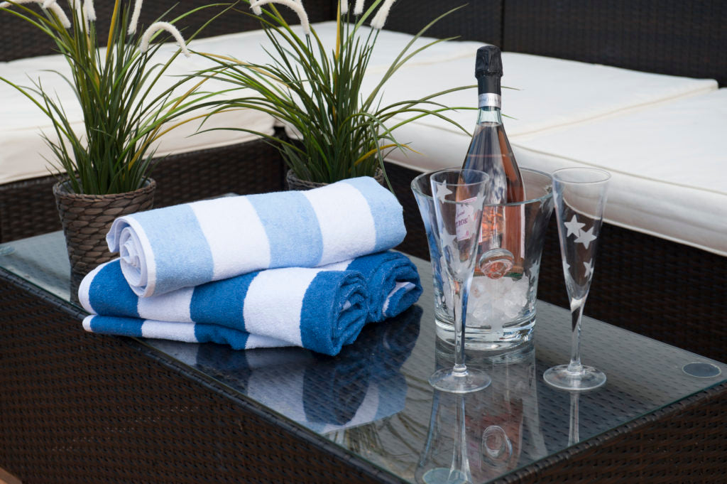 Chlorine Resistant Striped Pool Towels image 1