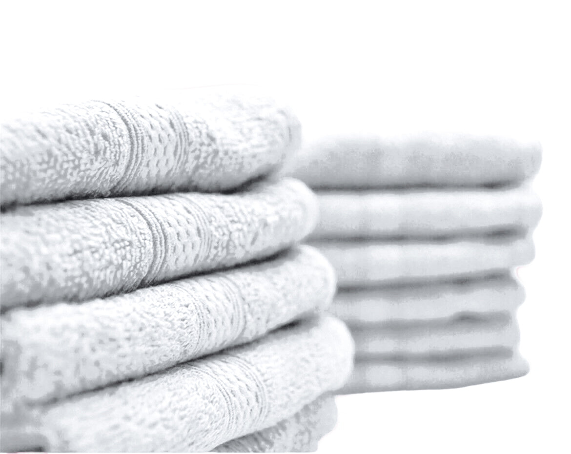 100% Cotton Hair Salon Towels (Range of Colours) Pack of 12 - White image