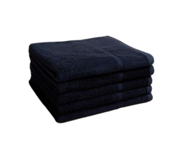 100% Cotton Black Chlorine Resistant Salon Towels Pack of 12 image 0