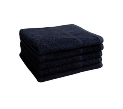 100% Cotton Black Chlorine Resistant Salon Towels Pack of 12 image 0