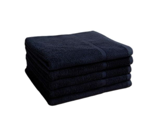 100% Cotton Black Chlorine Resistant Salon Towels Pack of 12 image 0