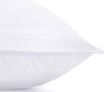 Luxurious Hotel Quality Satin Stripe Pillow Pair image 2
